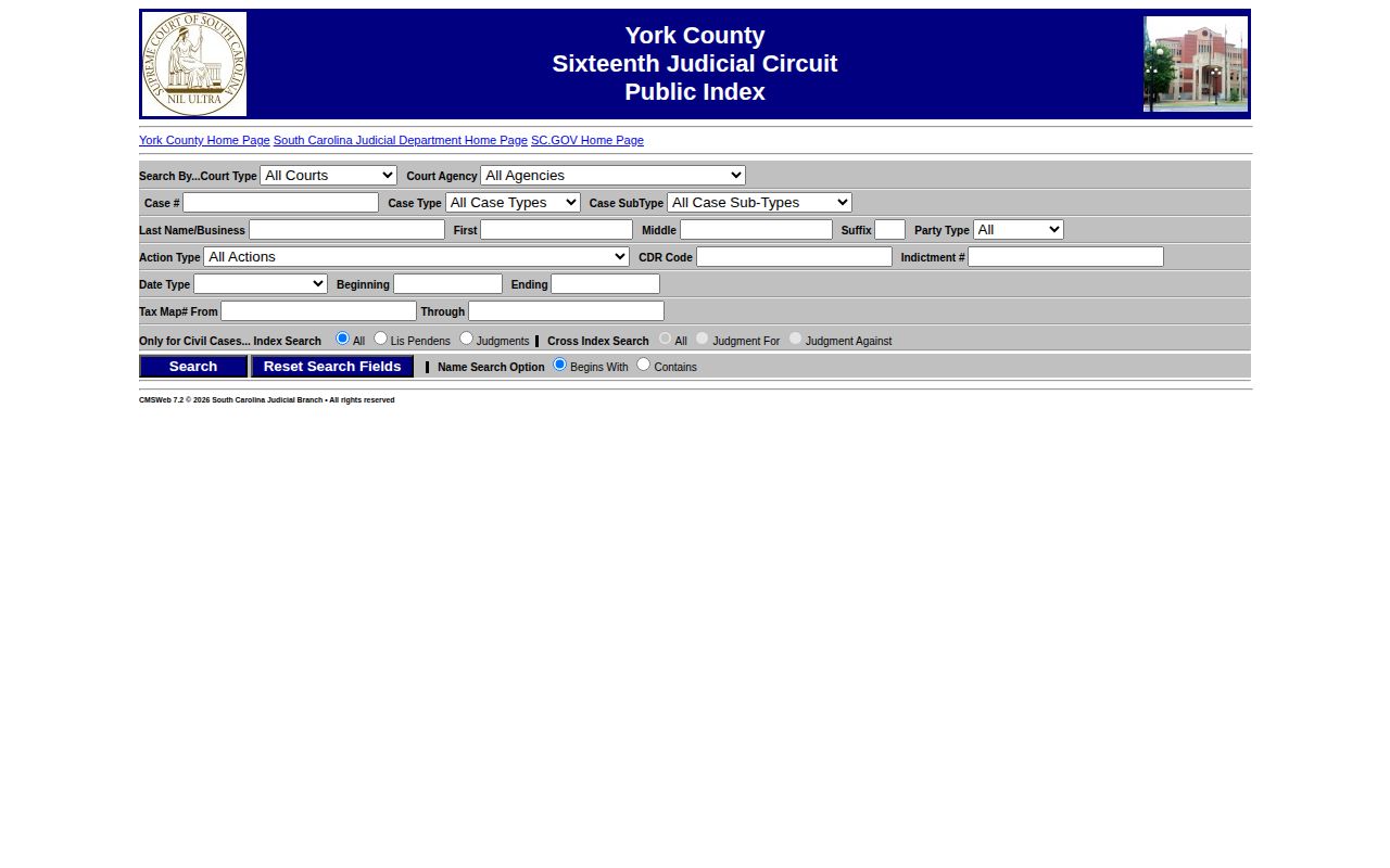 York County court record search for release orders